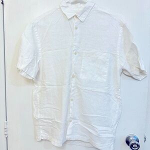 Men’s H&M Short Sleeve Linen Button Down